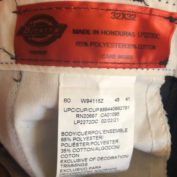 Dickies FLEX work pants new with tags mens 32x32 blue/gray - Picture 6 of 6